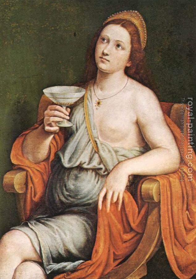 Giovanni Francesco Caroto : Sophonisba Drinking the Poison